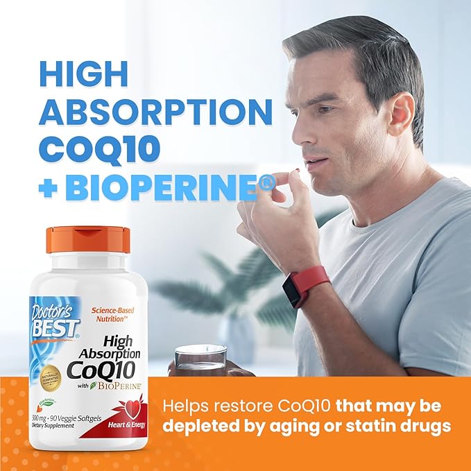 Doctor's Best High Absorption CoQ10 300 mg, 90 Veggie