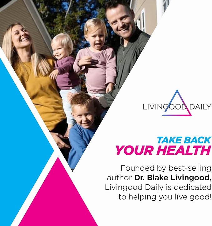 Livingood Daily Vitamin D3 K2 4000 9-in-1 Dietary K2, Zinc, 60 Capsules