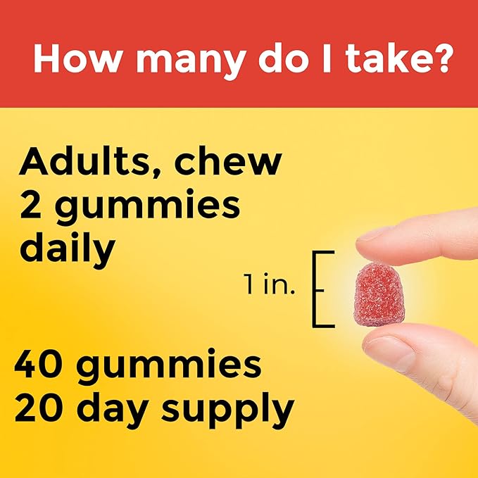 Nature Made Lutein & Zeaxanthin Gummies, 40 Vegan 20 Day