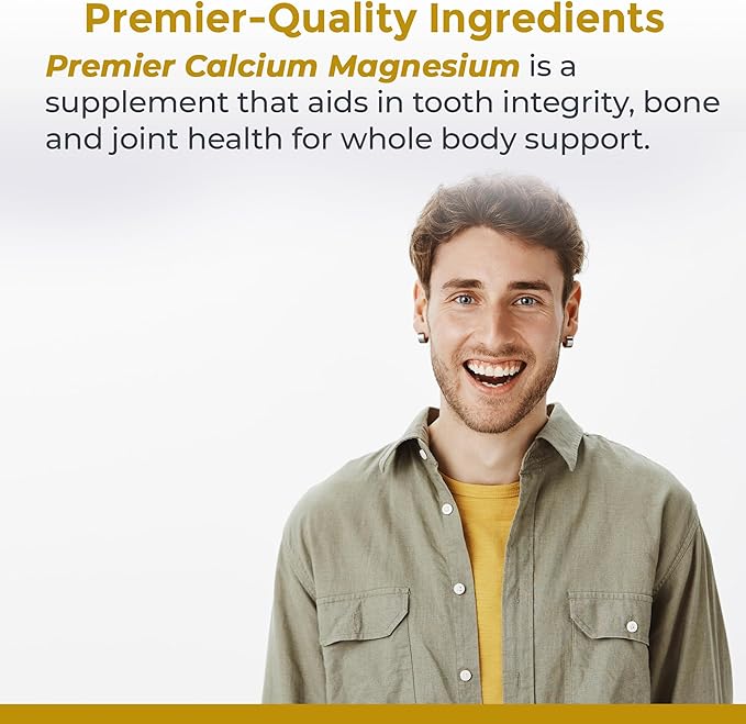 Premier Research Labs Calcium Magnesium - from Sango Coral Calcium - for Tooth Care, Bone & Joint Health - No Fillers or Additives - Supplements for Healthy Alkaline pH - Kosher - 8 oz