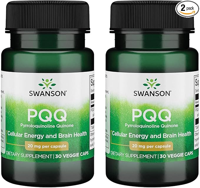 Swanson Ultra Pqq Pyrroloquinoline Quinone 20 mg 30 Veg Caps 2 Pack