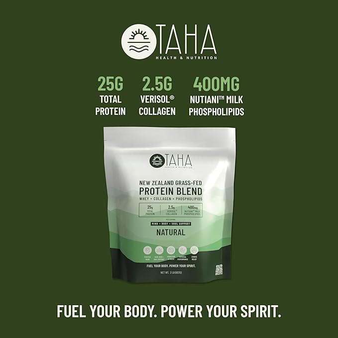 Taha Health & Nutrition Mind+Body+Soul Support 25g of 400mg Milk 2LB