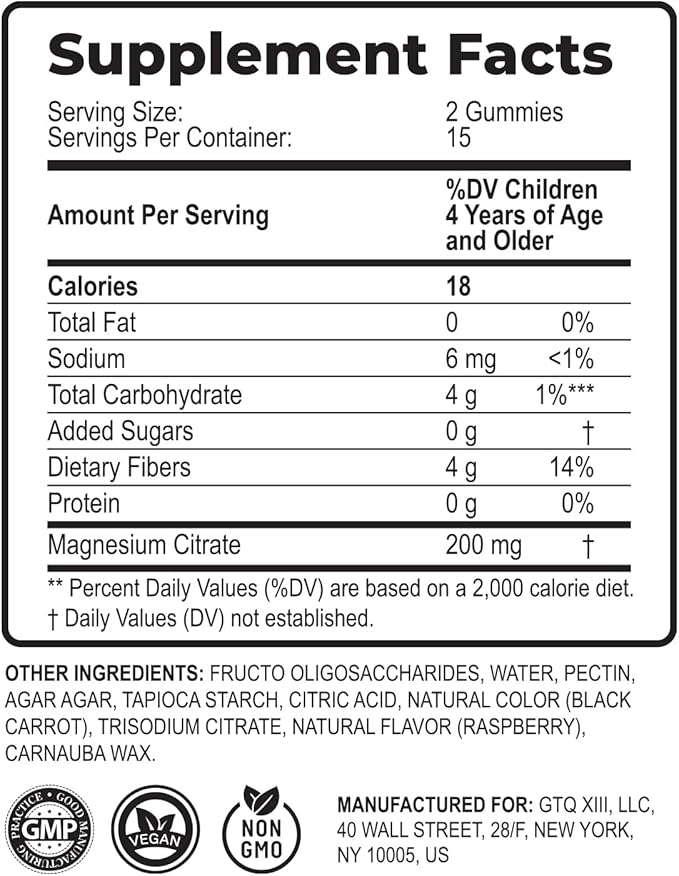 DR. MORITZ Magnesium Gummies Sugar-Free - Calm Magnesium Gummies Supplement for Children, Sugar-Free Magnesium Calm Chews for Kids & Adults (30 Count)