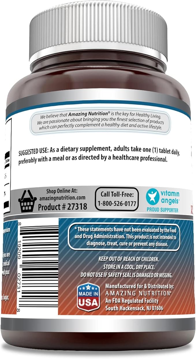 Amazing Formulas Calcium with Vitamin D3 Supplement 250 Tablets