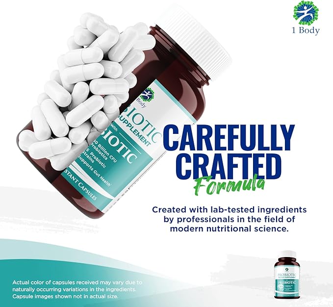 1 Body 30 Billion CFU Probiotic 60 Vegetarian