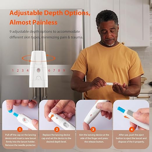 iHealth Gluco+ Wireless Smart Blood Glucose 100 Glucometer 100 Lancets, 1 Blood 1 Lancing