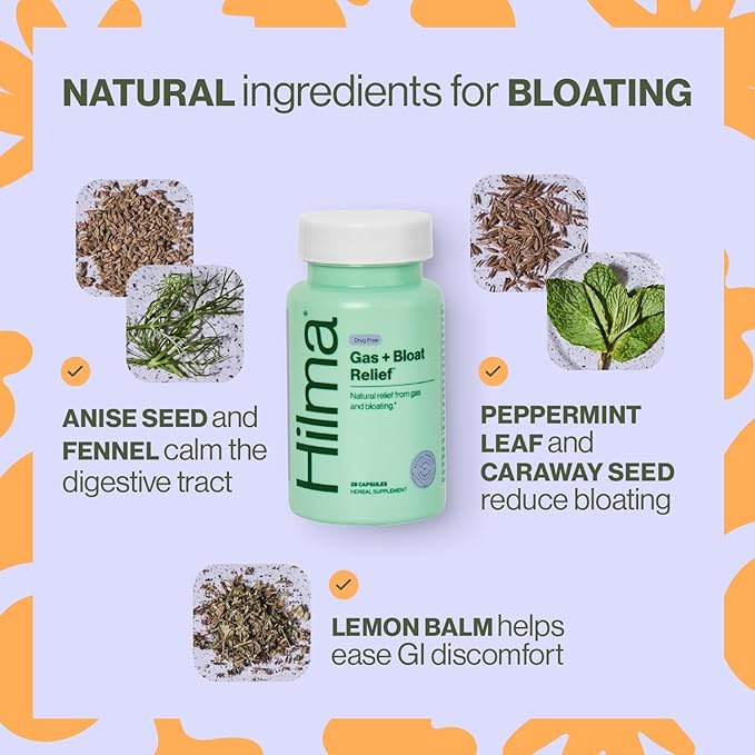 Hilma De-Bloat Bundle for Pre or (50 Vegan (30 Vegan