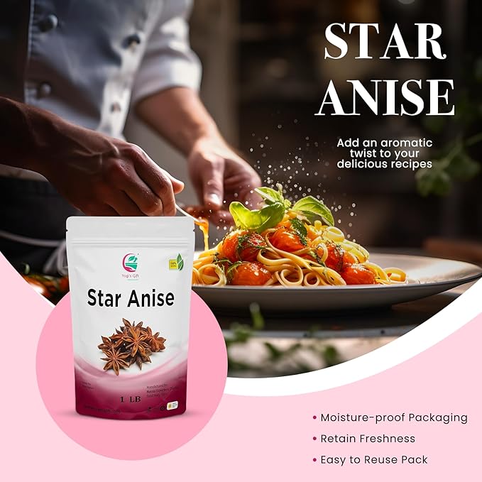 Star Anise Whole 16 Oz