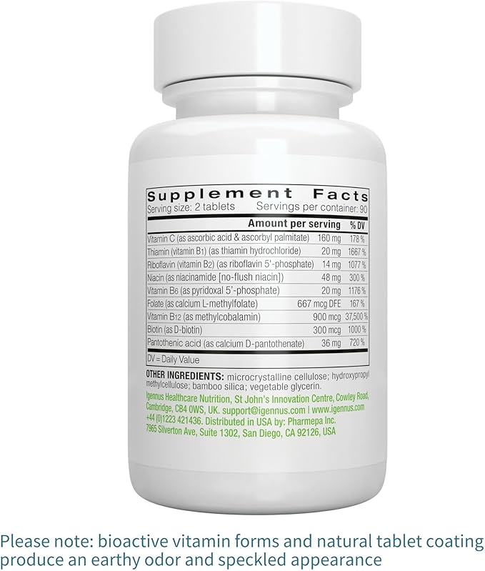 Super B-Complex – Methylated B Vitamins, B12 Methylcobalamin, 180 Small