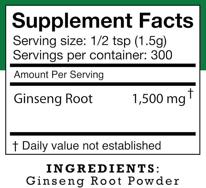 Stakich American Ginseng Root Powder 1 Pound (1 Pound)