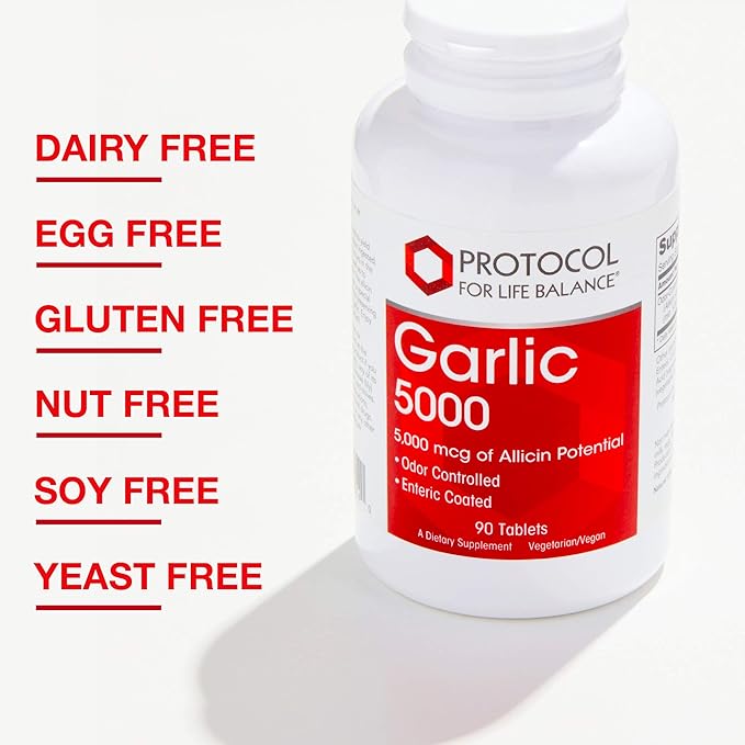 Protocol Garlic 5,000-5,000mcg Allicin Supplement 90 Tablets