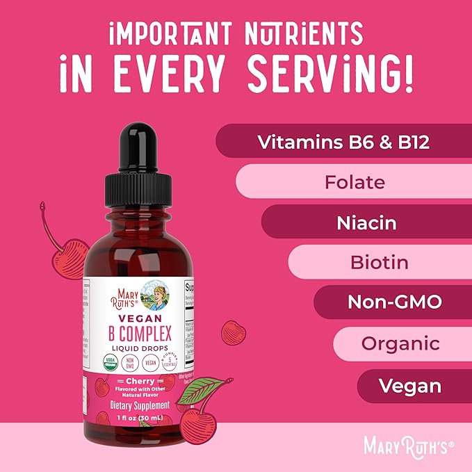 MaryRuth Organics Vitamin B Complex B12 | 2 Month