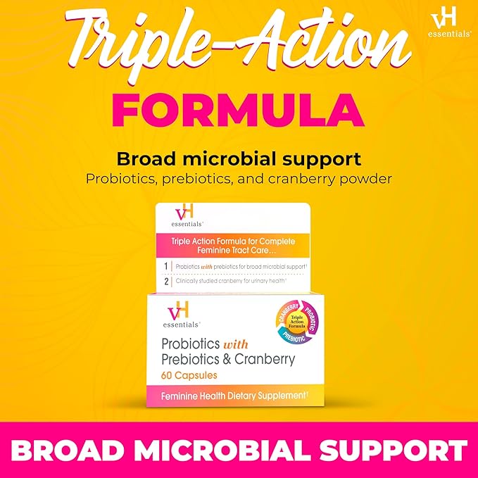 vH essentials Probiotics with Prebiotics and 60 Capsules