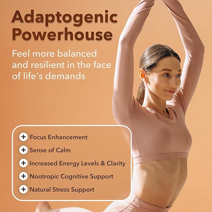 USDA Organic Lions Mane Supplement Capsules (18,600mg/serv) 10x 10x Adaptogenic