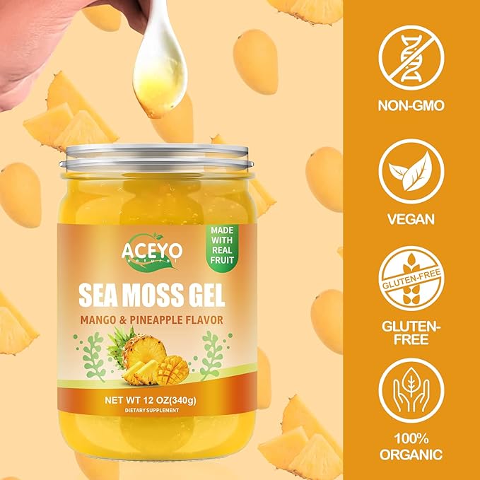 (12 OZ) Irish Sea Moss Gel 102 Vitamins