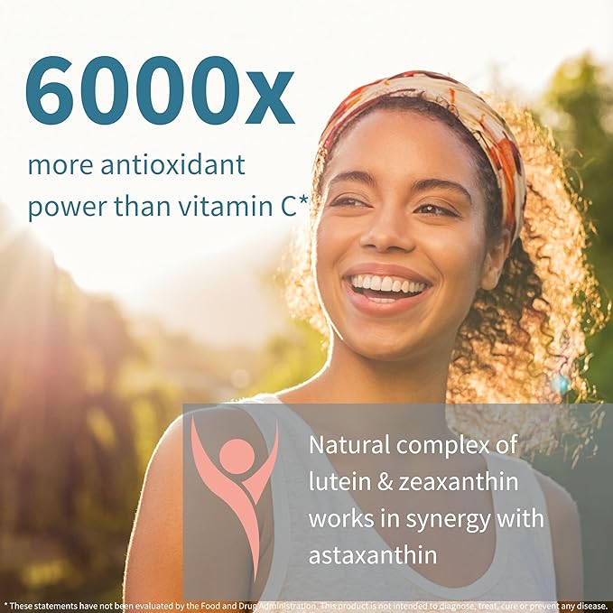 Astaxanthin Complex with Lutein and Zeaxanthin, 42 mg 4mg Softgels,