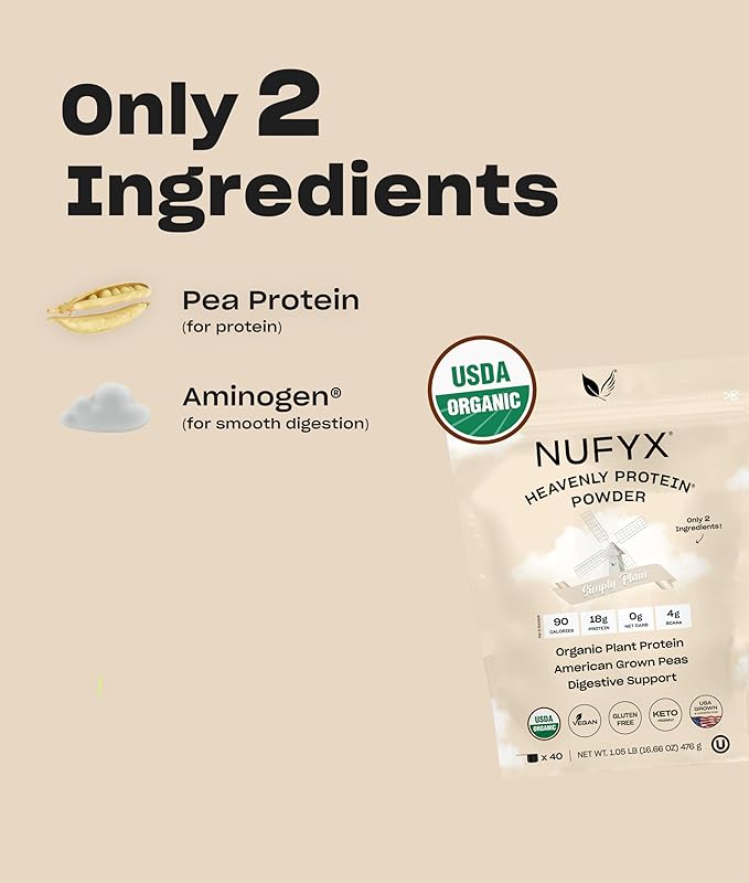 Heavenly Protein Powder (Simply Plain, 40