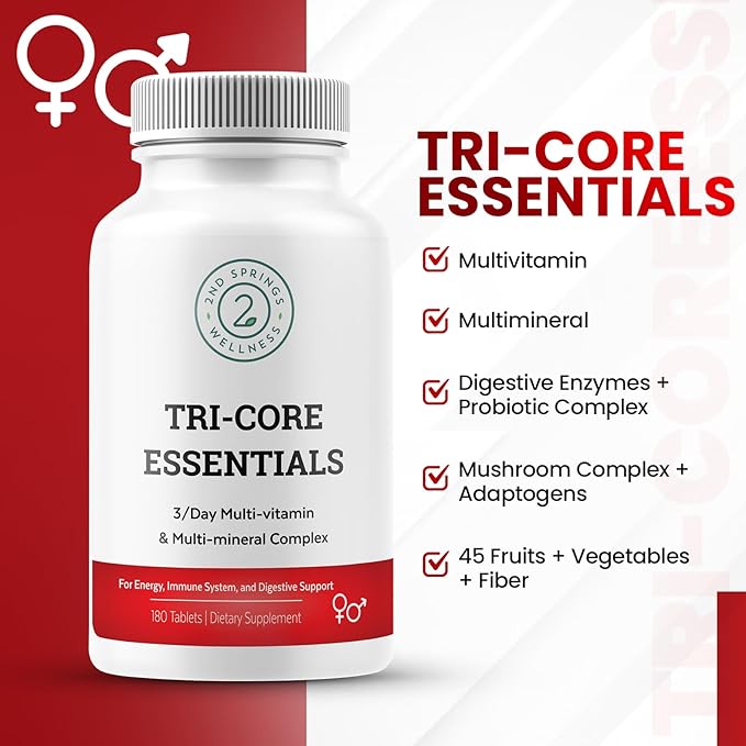 Tri-Core Essentials - 3 A Day 45 Fruits 180 Tablets