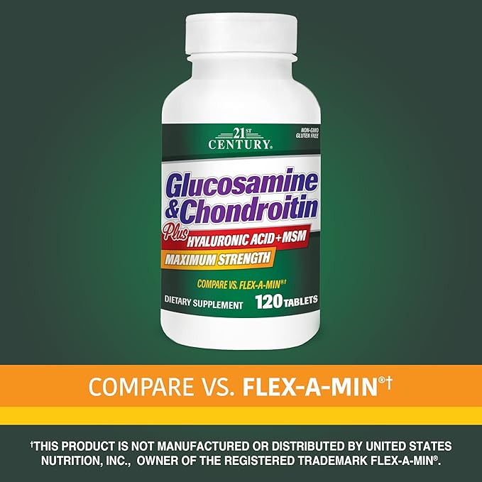 21st Century Glucosamine and Chondroitin Plus 120 Count