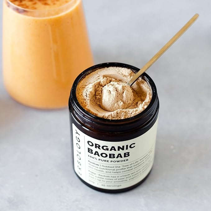 Erbology Organic Baobab Powder 3.2 oz 45 Servings