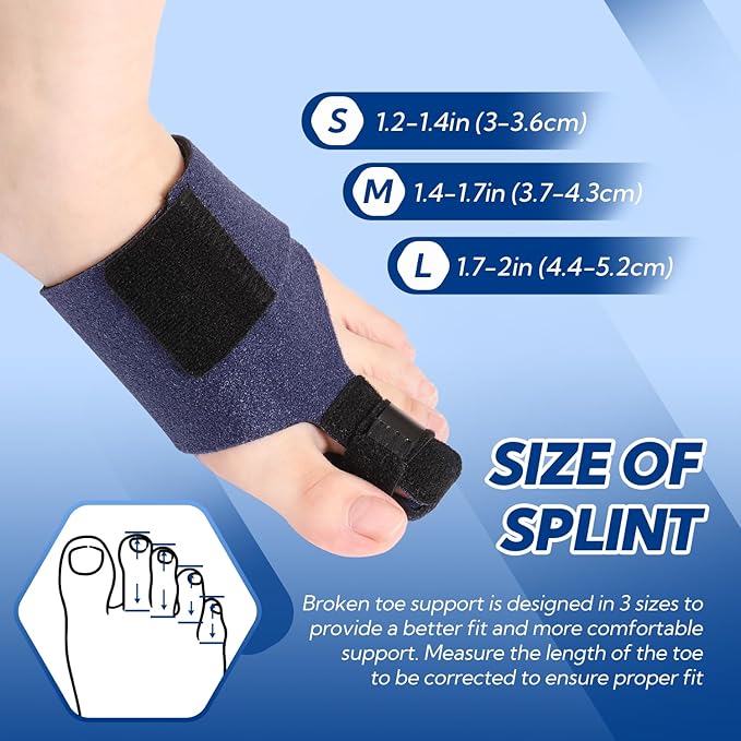 Toe Splint for Broken Toe, Toe