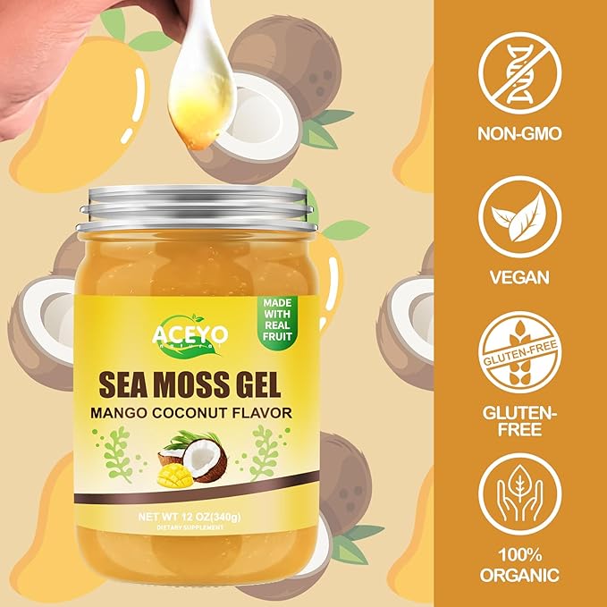 (12 OZ) Irish Sea Moss Gel 102 Vitamins