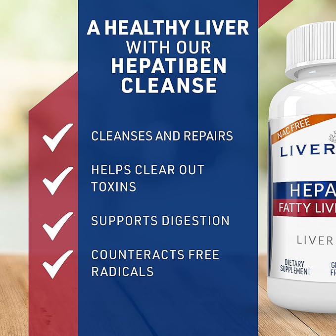 Hepatiben Liver Detox Cleanse, Non-GMO 60 Vegetarian