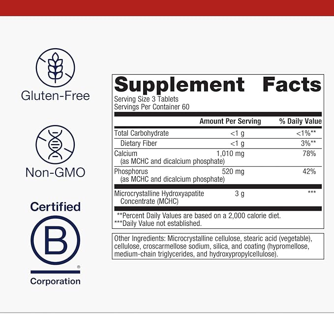 Metagenics Bone Builder Extra Strength – Enhanced Bone Support | 60 servings, 180 Count (Pack of 1)