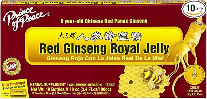 Prince of Peace Red Ginseng Royal 10 Bottles, 0.34 fl.