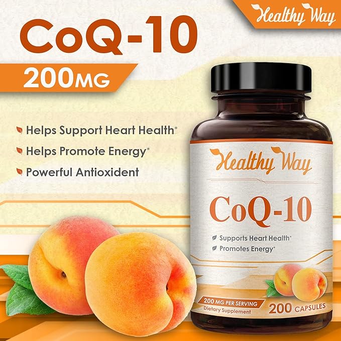 Healthy Way CoQ10 200mg 200 Capsules