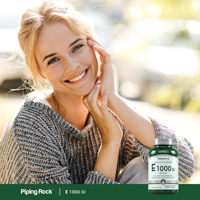Piping Rock Vitamin E 1000 IU Softgels 120 Count