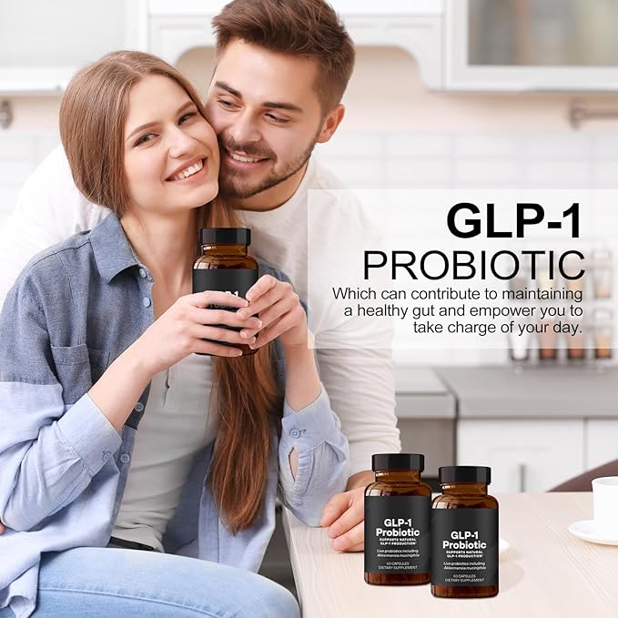 60 PCS GLP-1 Probiotic - AFU Multi-Strain Probiotic + Prebiotic, Naturally Support GLP-1 Production, Delayed Release, Third-Party Tested, for Men & Women 60 Servings (Pack of 1)