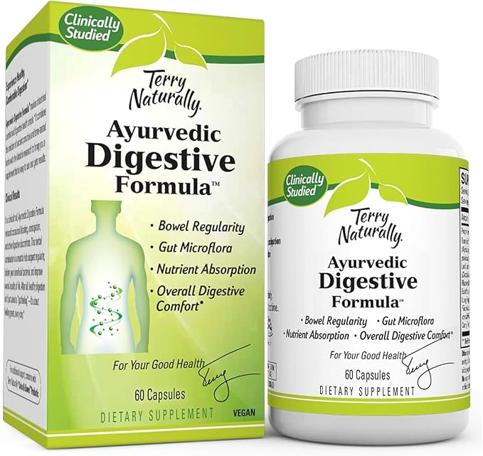 Terry Naturally Ayurvedic Digestive Formula 60 Capsules 30 Servings