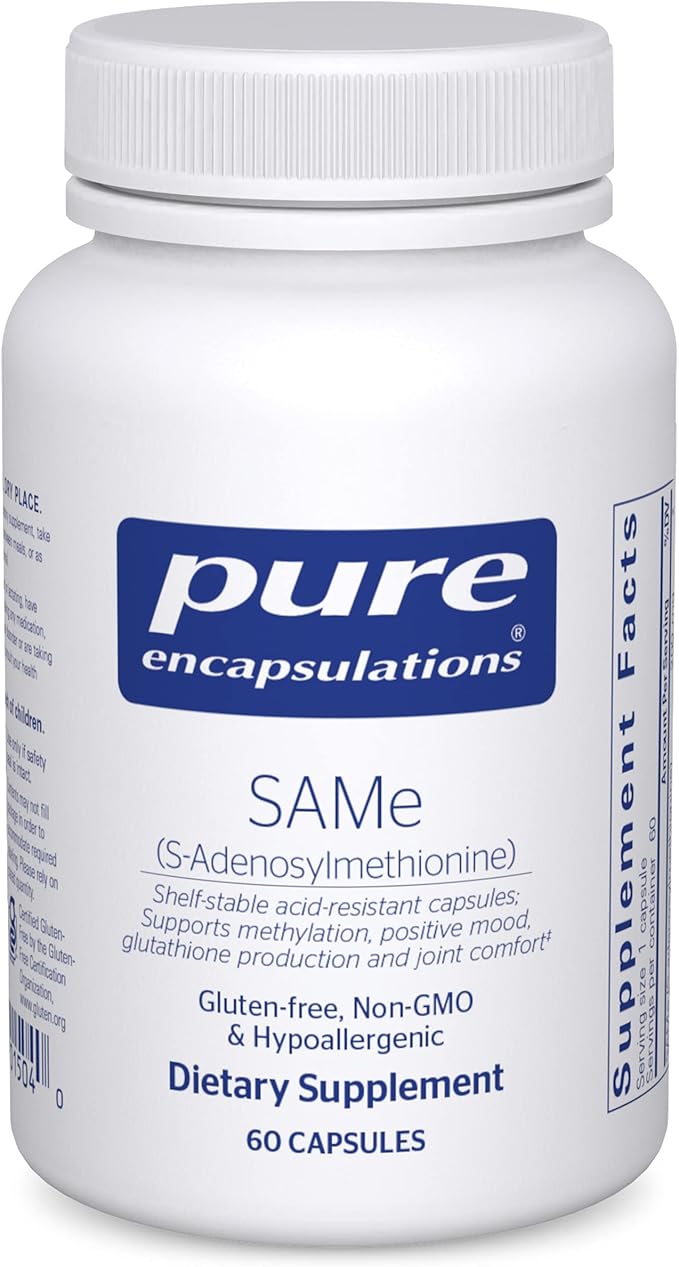 Pure Encapsulations SAMe S-Adenosylmethionine 180's 60 Capsules
