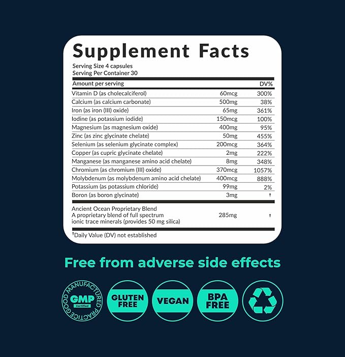 Multimineral Supplement Magnesium Complex with Trace 120 Capsules