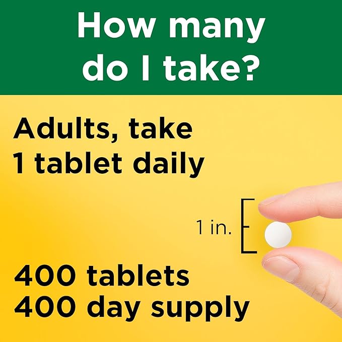 Nature Made Vitamin D3 2000 IU (50 mcg), 400 Tablets, 400 Day