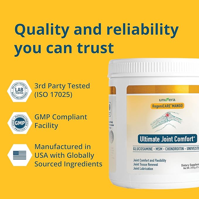 Univera RegeniCARE Canister, Glucosamine, Chondroitin, MSM, 30-Day Supply