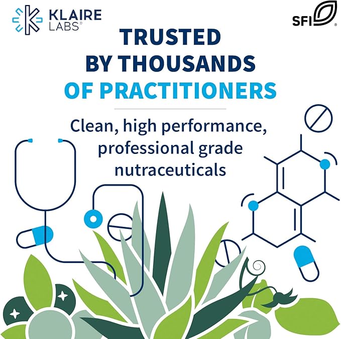 Klaire Labs Active B Trio B12 Supplement B6 & (60 Capsules)