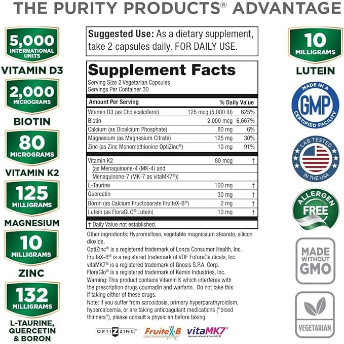 Purity Products Dr. Cannell's Advanced Vitamin 60 Vegetarian