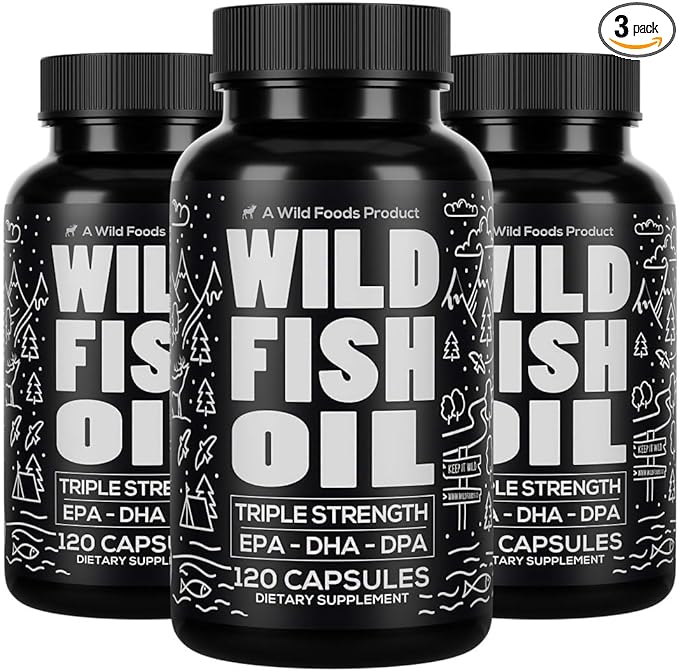 Wild Foods Omega 3 Fish Oil 120 Capsules (3 pk)