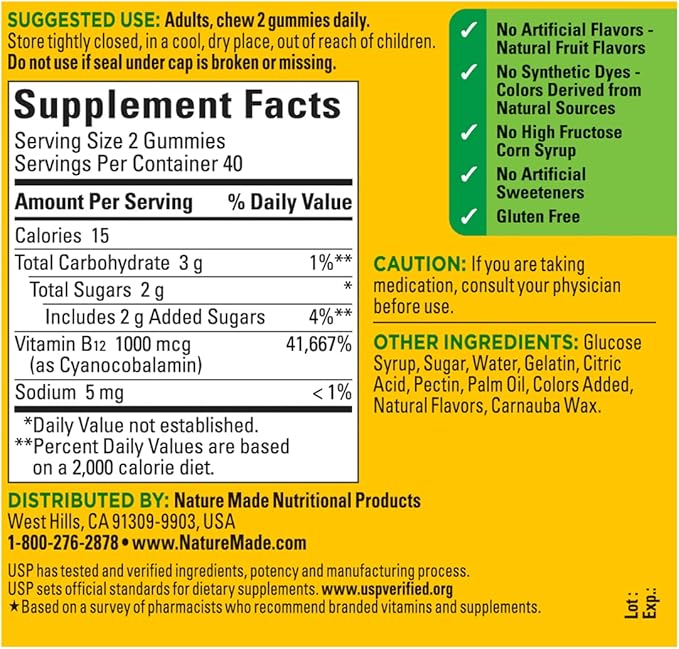 Nature Made B12 Energy Gummies 80 2)