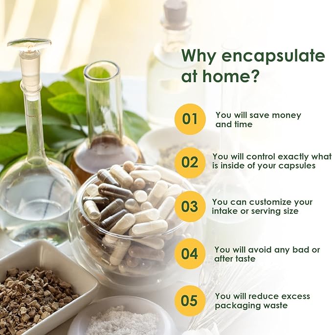 Capsuline Size 00 Empty Vegan Capsules, Clear - 1000 Count| Vegetarian, Kosher, Non-GMO & Halal Certified |DIY Vegetable Capsule Filling