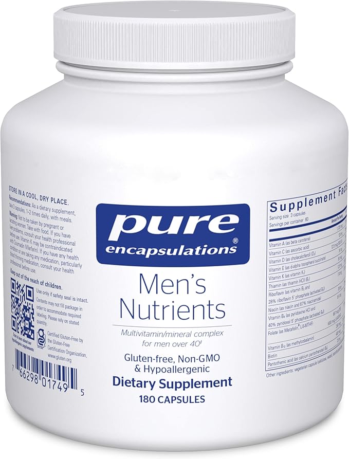 Pure Encapsulations Men's Nutrients 40* - 180 Capsules
