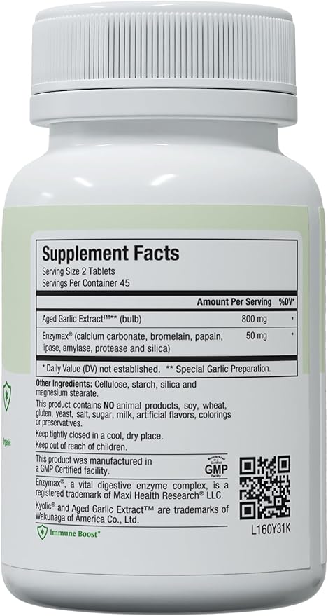 Maxi Health Kyolic Organic Garlic Supplement (90 Count)