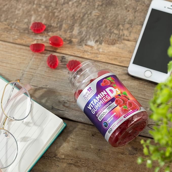Vitamin D3 Gummies Extra Strength 5000 (125 mcg) 120 Gummies