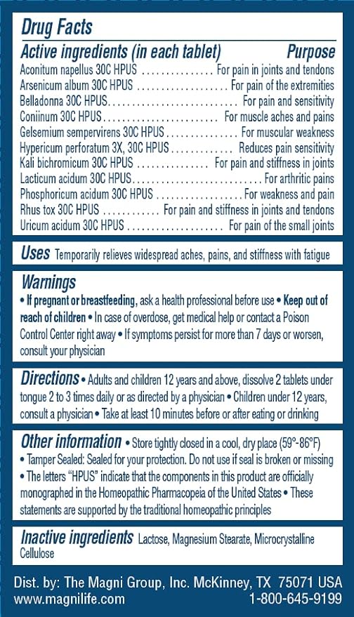 MagniLife Fibromyalgia Support, Fast-Acting Relief 125 Quick
