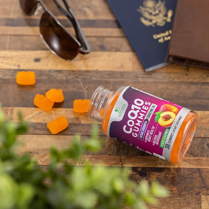 CoQ10 100mg Gummies Q10 Supplement, CoQ10 Gummies Q10 Gummy 30 Count Q10 Vitamins