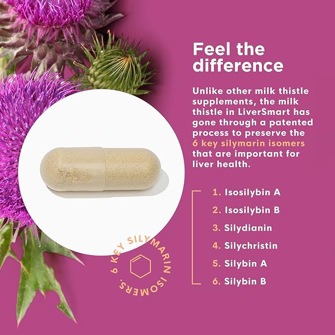 Liver Cleanse & Repair Formula with European Milk Thistle - Silymarin, Artichoke, Dandelion Root, Yellow Dock Root, Beet - Liver Support, Liver Health, Liver Supplement, Liver Renew, Liver Aid 6