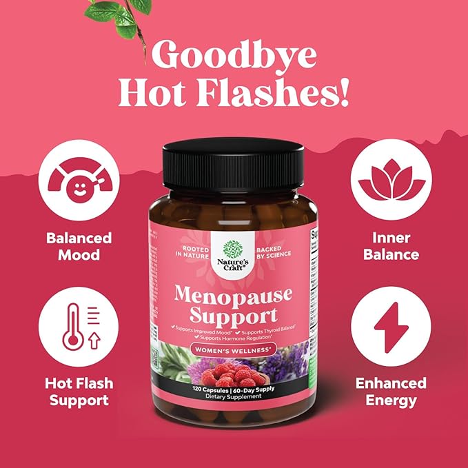 Complete Herbal Menopause Supplement for Women 60 Servings