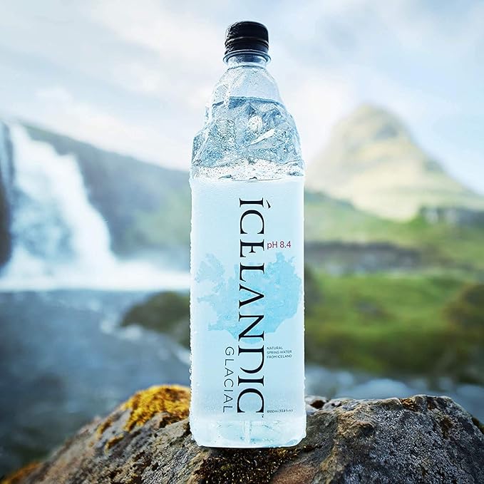 Icelandic Glacial Spring Water, 1 Liter (Pack of 5)